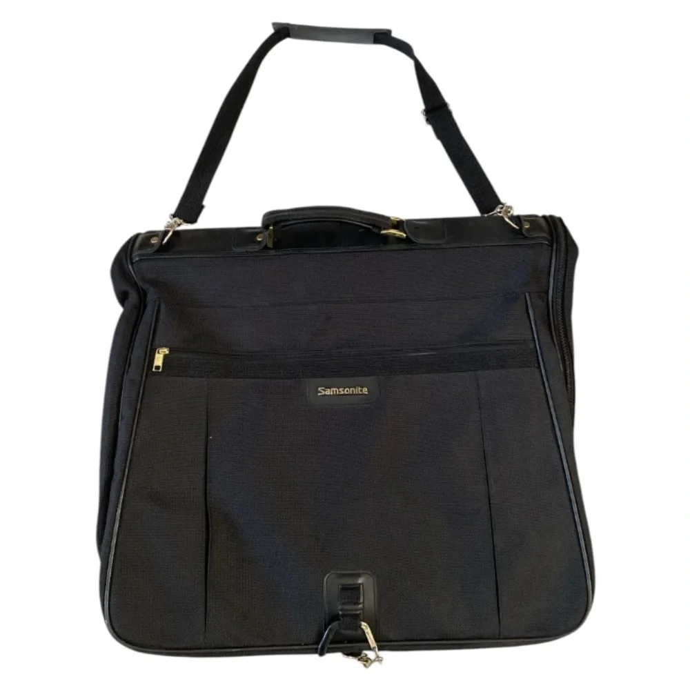 Vintage Samsonite‎ Acclaim Garment Bag Black Zip Strap, No wheels